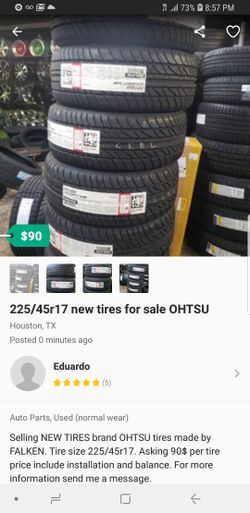 225/45r17 new tires for sale OHTSU