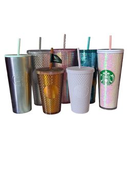 Starbucks tumblers Studded bling rare HTF