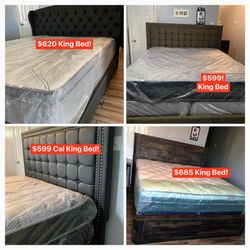 New King Beds With Mattress Included! 