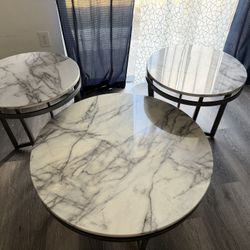 Coffee Table and Two Side Tables 