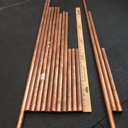 40 Feet Of 3/4in Copper Pipe, Pipe Cutter, and accessories