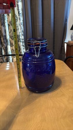 Vintage blue glass