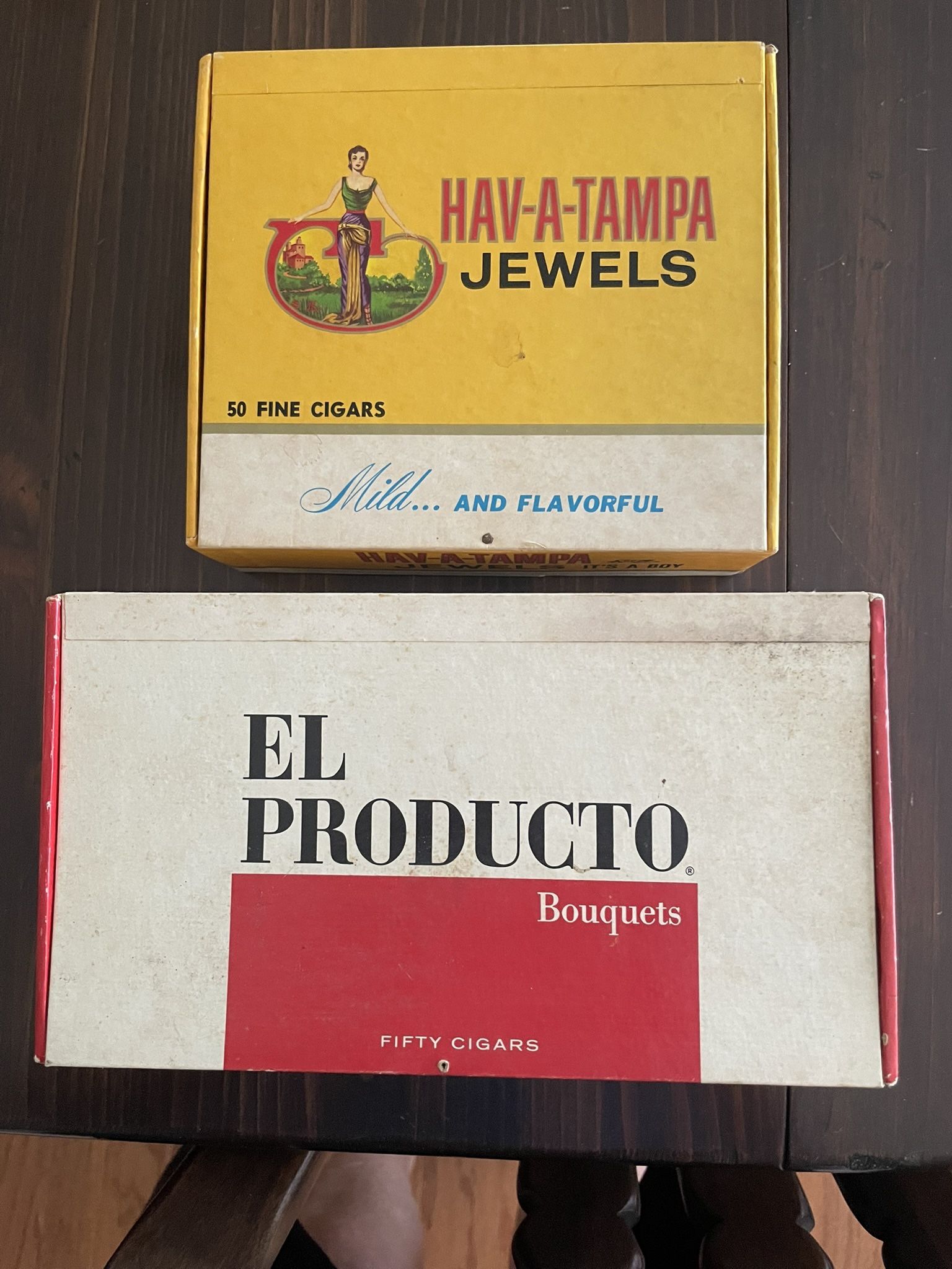 2 Vintage Cigar Boxes