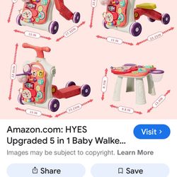 5 In 1 baby walker. New In Box Sealed. 