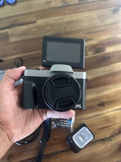 4K Digital Camera for Photography with WiFi 64MP Auto-Focus Vlogging Camera f