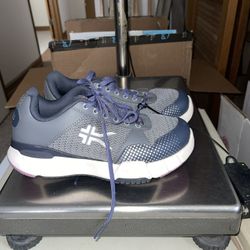 KURU Quantum 2 Walking Shoes Women Size 7 Wide Gray Purple Orthopedic