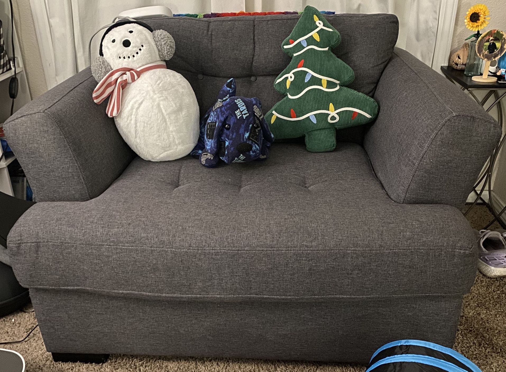 Gray Oversized Chair