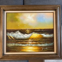 High-relief impasto brushwork