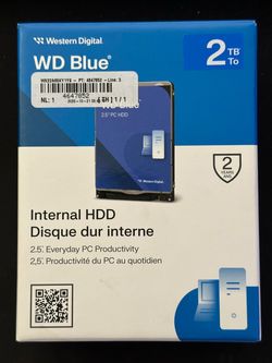 WD Blue 2TB 2.5” Laptop Hard Drive (WD20SPZX)