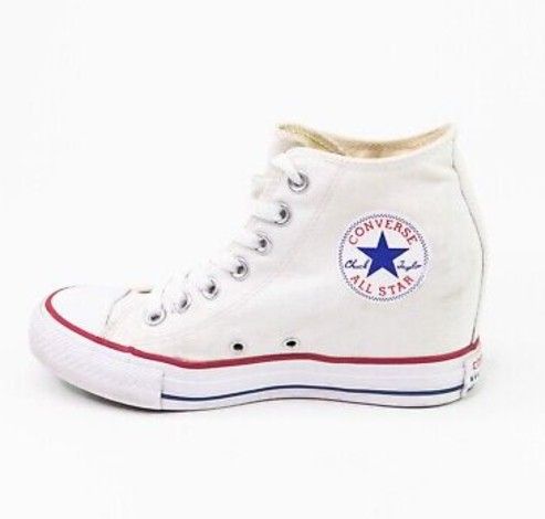 Converse Chuck Taylor All Star Mid Lux Hidden Heel Wedge 547200F  Size 8