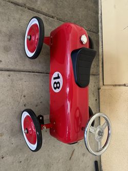 Vintage Metal Foot Car 