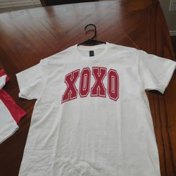 White And Red Xoxo Shirt