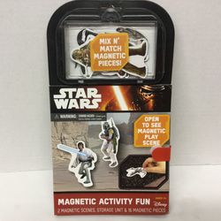 Disney Star Wars Magnetic Activity Fun Magnetic Pieces, Scenes, Storage Unit New