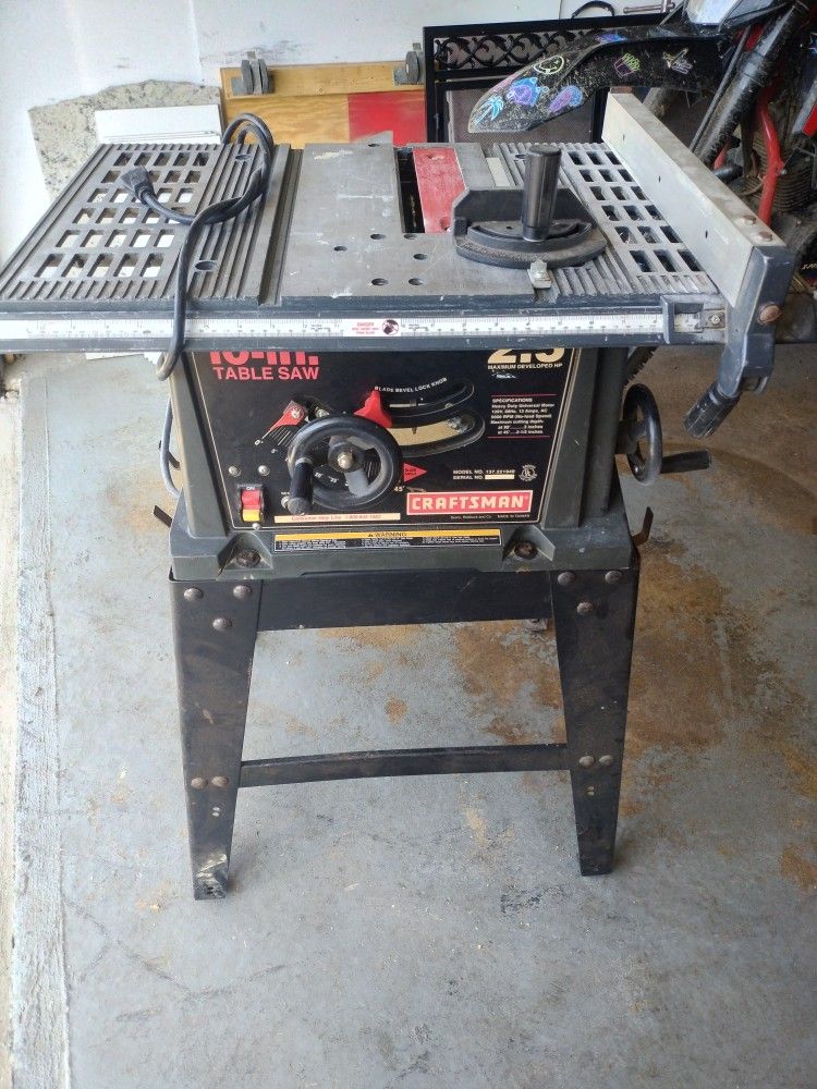 Craftsman 10 Table Saw