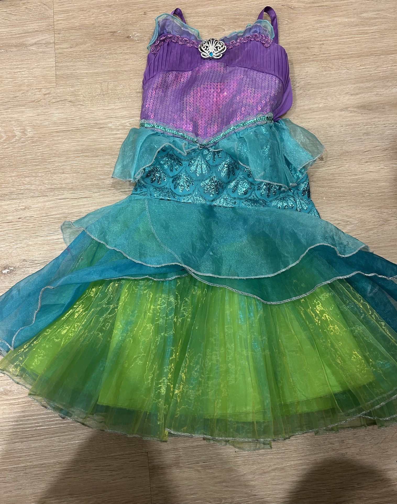Disney Little Mermaid Princess Ariel Dress Girls Size 3