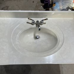 Bathroom Vanity Top With Side Splash Guards