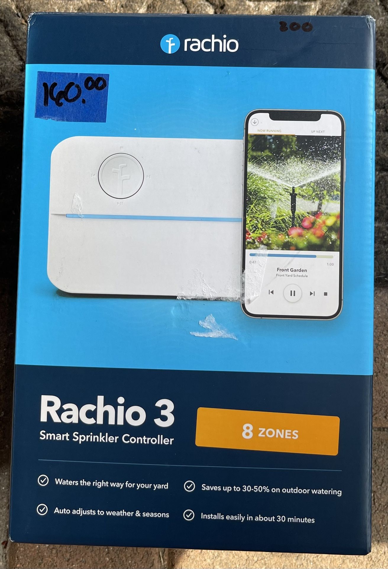 Rachio 8-Station Digital Wi-Fi Compatible Smart Sprinkler (NEW) (8ZULW-C)