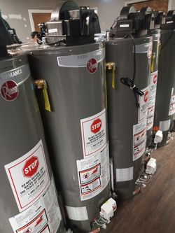 POWER VENT ..HOT WATER TANK PVC VENTED ,,,40,50,75 GAL PRICING IN DISCRIPTION