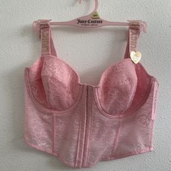 Juice Couture Lola Pink Bustier Lingerie Bra