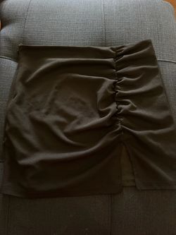 Shein Black Mini Skirt W/ Slit