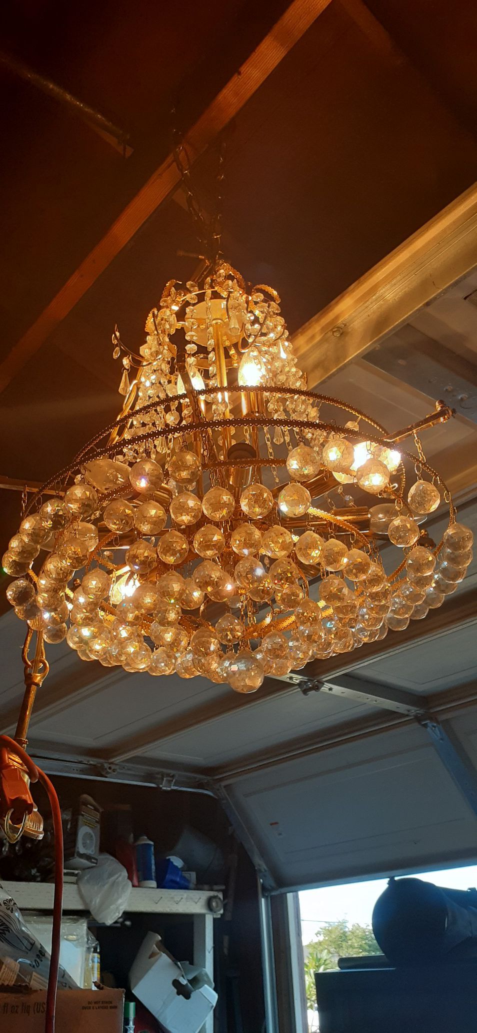 Cristal chandelier used