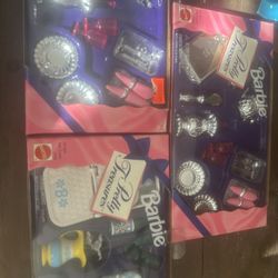 Barbie Pretty Treasures New In Box Lot Of 3