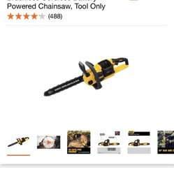 DEWALT 60V MAX 16in. Brushless Cordless Battery Powered Chainsaw, Tool Only