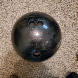 Ebony Bowling Ball With Bag