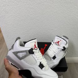 Nike Air Jordan 4 White Cement Size 7,7.5,8,8.5,9,9.5,10,10.5,11,12