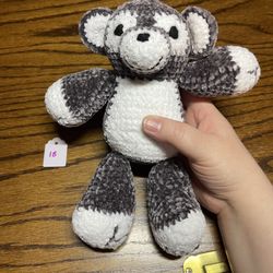 Handmade Crocheted Teddy Bear Stuffed Animal #1