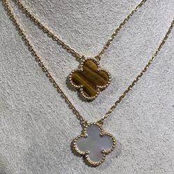 18k Van Cleef Style Necklace 