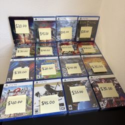 NEW SEALED Playstation 5 Games For Sale $25.00-$60.00