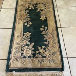 Vintage Chinese Rug 58”x25”