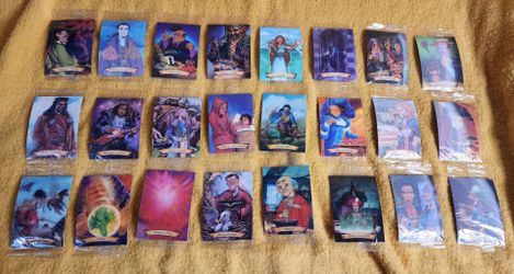 RARE, HTF Full set 2001 Harry Potter Chocolate Frog Cards IN WRAPPERS!