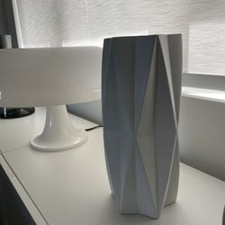 Tall White Ceramic Vase