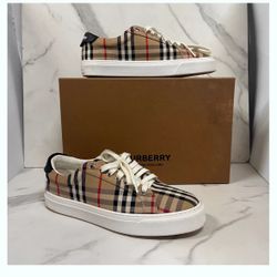 Men’s Burberry Rangleton Check Shoes Sz 8-81/5