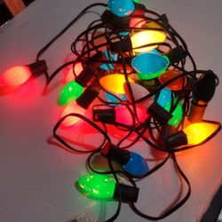 1960 - 70s 6 Vintage Christmas LARGE 🎄  Lights 25 Lights , Approximate 25 Ft Strands 150 Feet