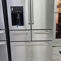 NEW REFRIGERATOR KITCHEN AID WITH WARRANTY GARANTIA POR ESCRITO 