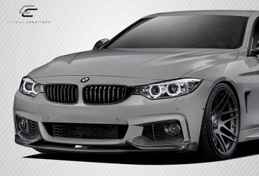 Blemished 2014-2020 BMW 4 Series F32 Carbon Creations DriTech M Performance Look Front Spoiler Splitters - 3 Piece (S)