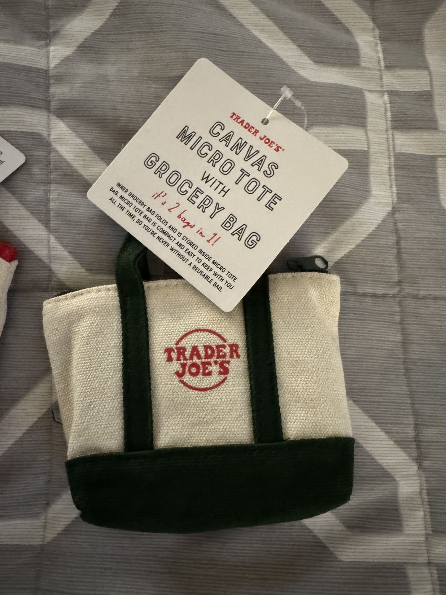 Trader Joe’s Micro Tote With Grocery Bag