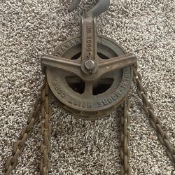 Vintage Chisholm-Moore Chain Hoist Wench