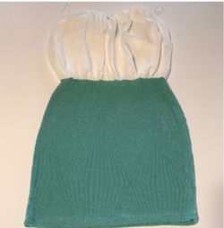Two-Tone Strapless Mini Dress girls