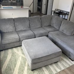 Ashely’s Couch And Ottoman 