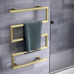 Swiss Madison 5-Bar Towel Warmer, Brushed Gold