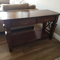 54" × 21" & 32" Tall 2 Drawer Buffet Side Table 