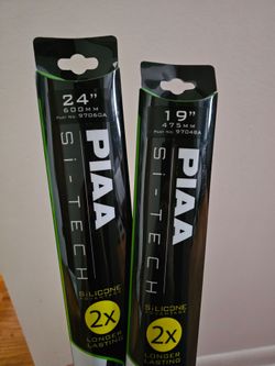 PIAA Si-Tech windshield wipers 24" 19"