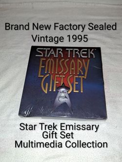 Brand New Factory Sealed Star Trek Emissary Gift Set Multimedia Collection