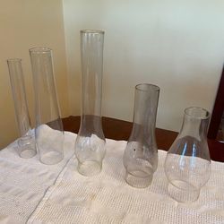 Assorted Chimneys For Antique Lamps