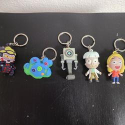 Assorted Rick And Morty Keychains