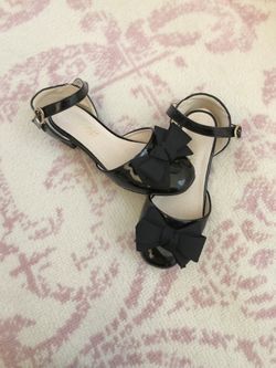 Little Girl Black Dress Shoes - 12M